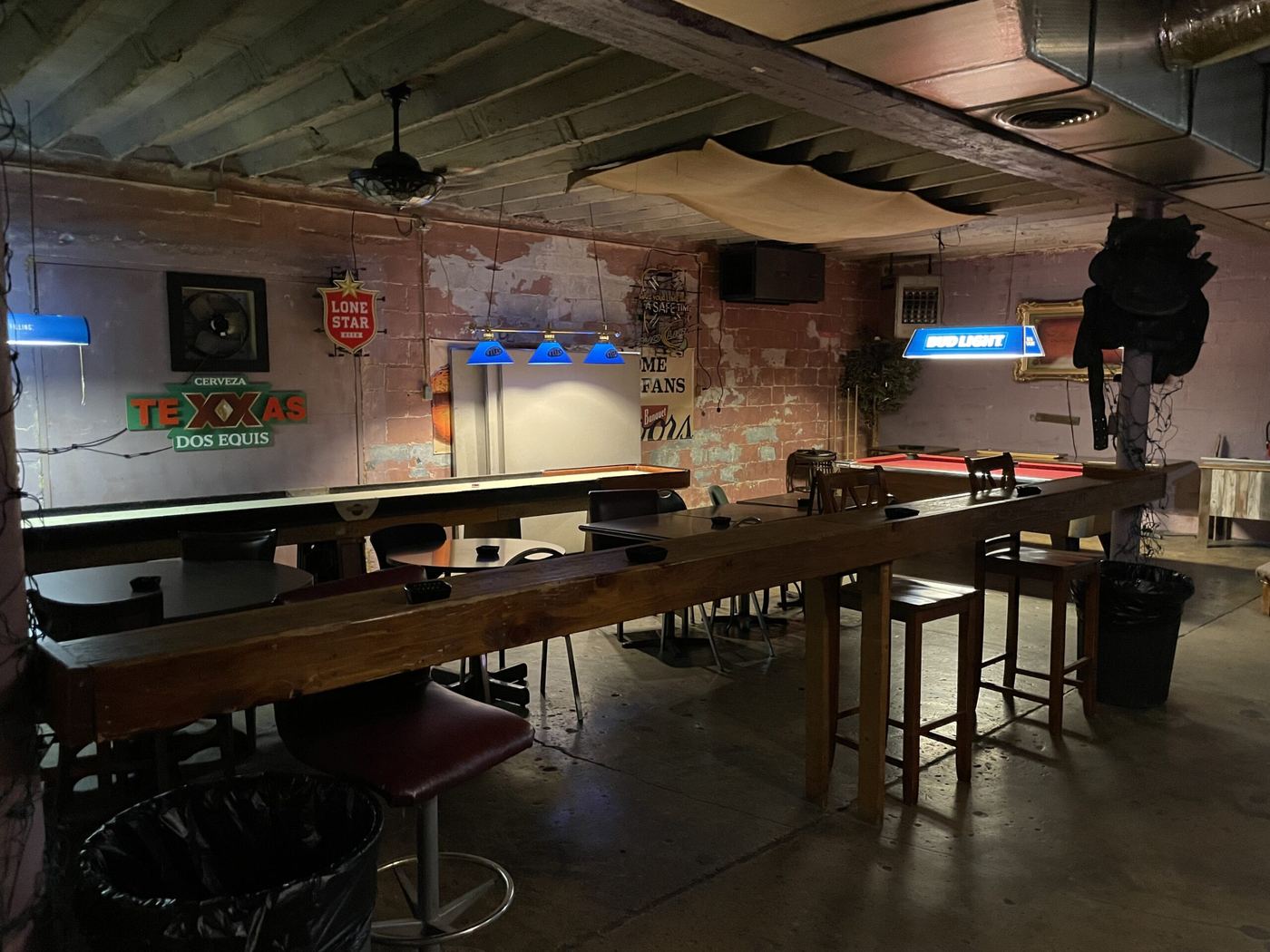 Tables in the back room